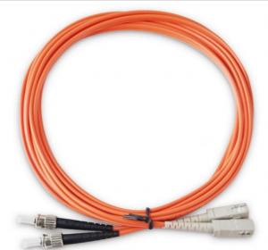 China LC ST Patch Cord For Telecom System , Duplex Fiber Optic Cable 2M 3M 5M 15M on sale