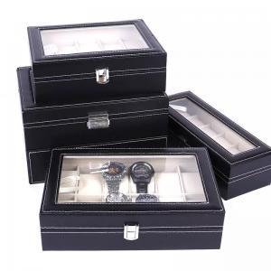 Wholesale Composite Material PU Leather Jewelry Box 33X22X9CM For Watch Storage from china suppliers