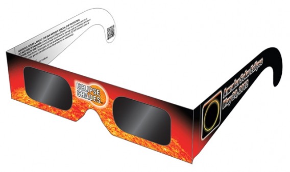Fashion men 250G paper frame clear black lens direct solar viewing Eclipse welding Glasses