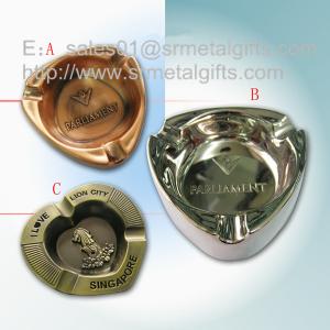 Wholesale Metal advertising branded cigar ashtray for sale, die casted alloy souvenir ashtrays, from china suppliers