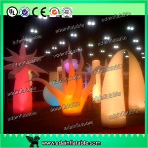 Wholesale Party Decoration Inflatable Lighting Cone Full Dot Printing Wave Shape Design from china suppliers