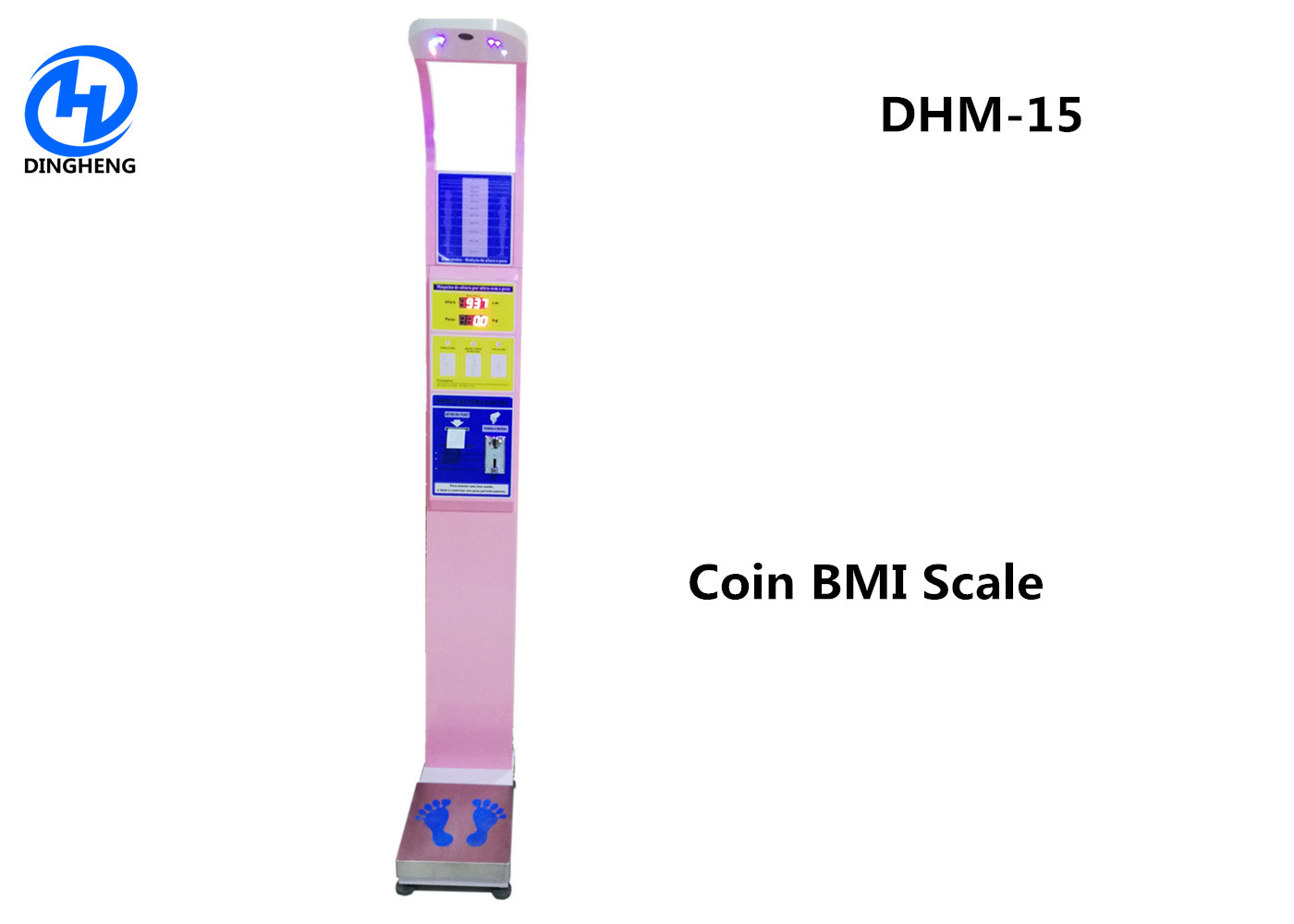Wholesale Iron medical height and weight scales with BMI analysis and coin from china suppliers