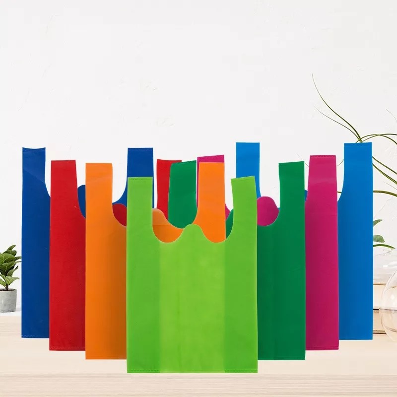 Wholesale Reusable Die Cut Non Woven Bags Eco Friendly Customized Color from china suppliers