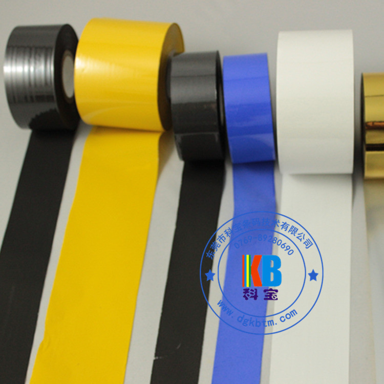 Wholesale Batch number printing on food package  25mm*120m black date foil stamping ribbon from china suppliers