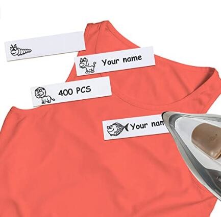 Wholesale TPU nursing school uniform writable 46mm*12mm white iron on name label from china suppliers