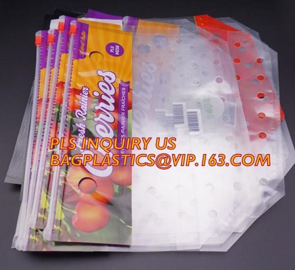 Quality fresh cherries packaging bags with carrier handle, Pack Grape/cherry/Fresh Fruit packaging/Vegetable food Packaging Bag for sale