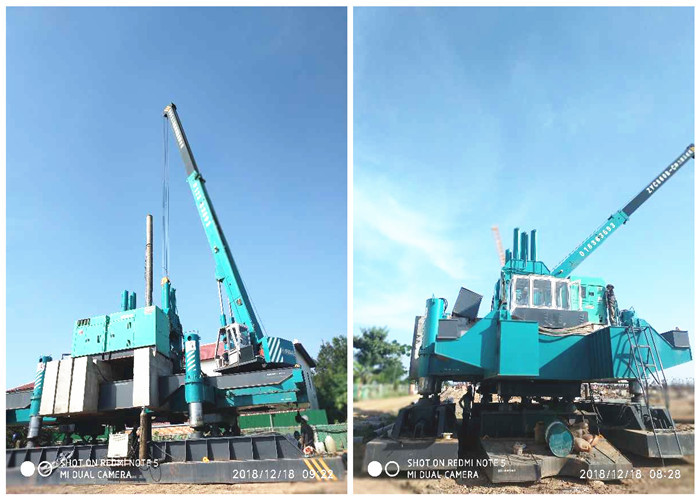 Quality Roadside Hydraulic Piling Machine 460T Piling Capacity No Air Pollution for sale