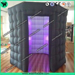 Wholesale Popular Oxford Material Square Black Inflatable Photo Booth Inflatable Tent With Led from china suppliers