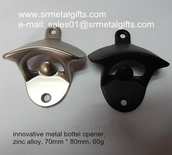 Wholesale Metal wall mounted bottle opener a pair pack, wall mounted beer openers from china suppliers