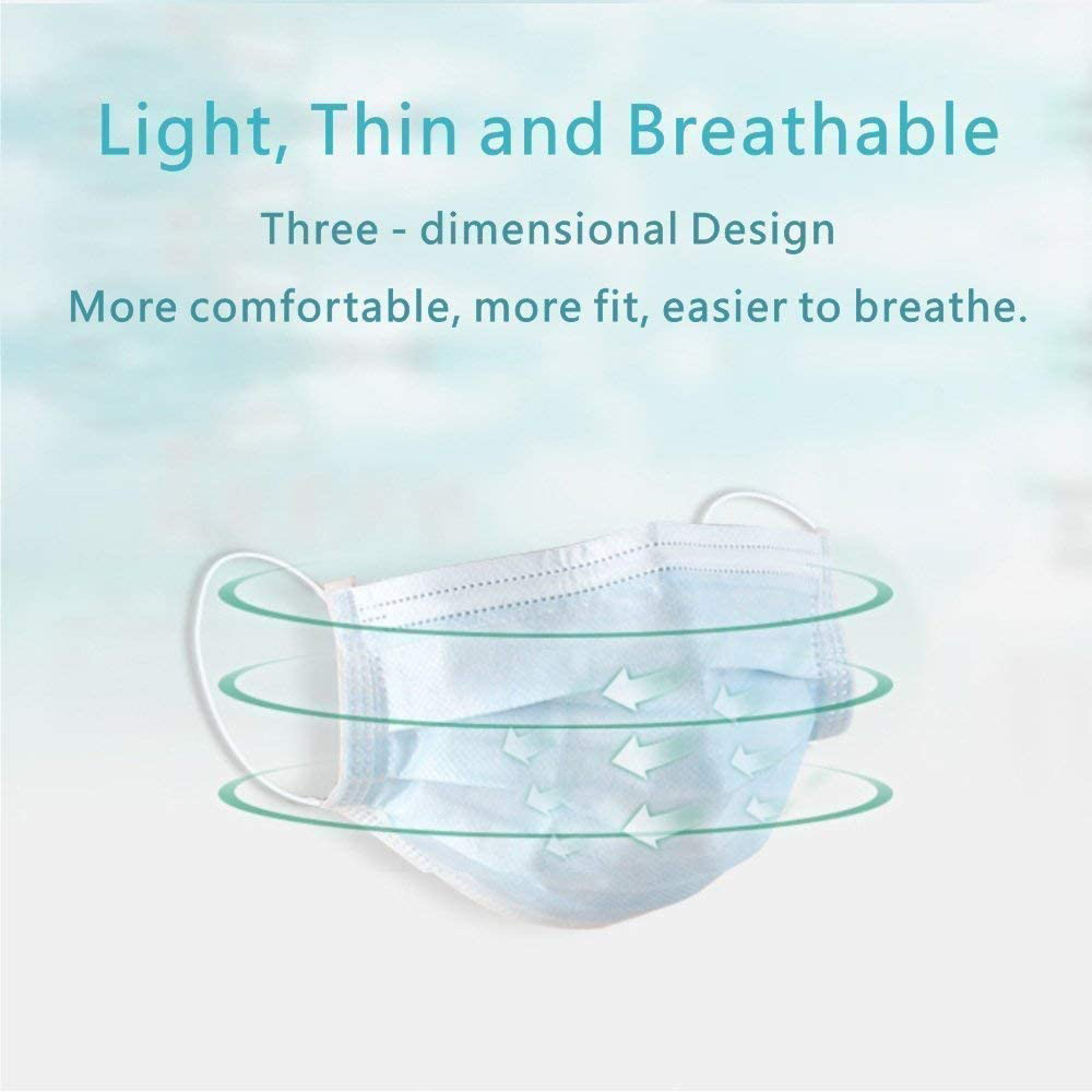Quality Odorless Disposable Earloop Face Mask Dropletsproof Antimoisture for sale