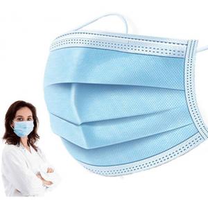 China Disposable Earloop Face Mask Skin Friendly Low Sensitivity 3 Ply Non Woven Face Mask on sale