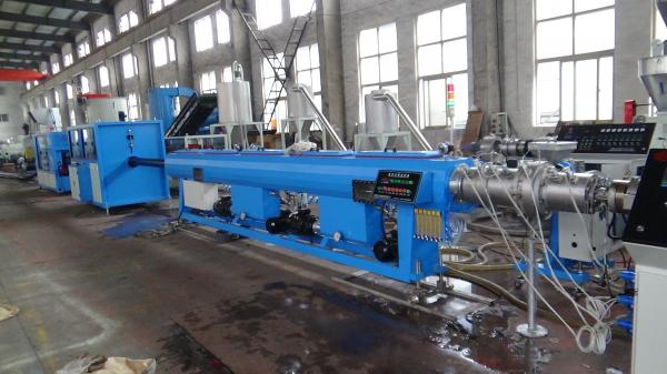 Quality Single Screw Extrusion Elelctrical Wire Pp Pipe Extrusion Line 11-125KW Power for sale