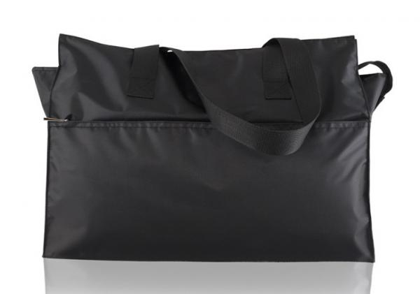 Single Shoulder Bag Business Travel Folding Locking Bank Bag Zipper Portable Oxford Nylon Fabric ...