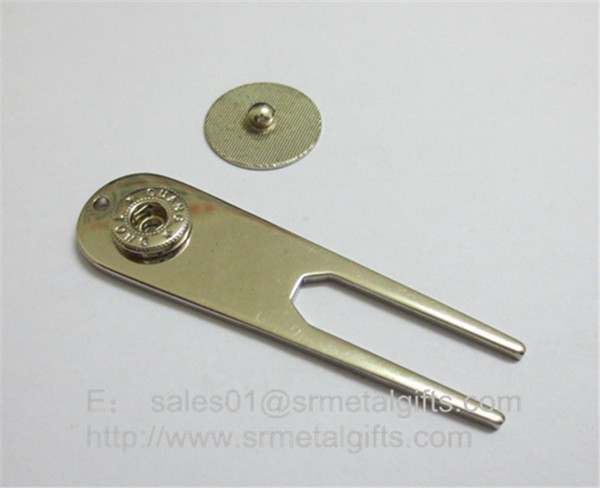 Wholesale Blank golf repair divot tool with magnet, blank golf pitchfork repair tools, from china suppliers