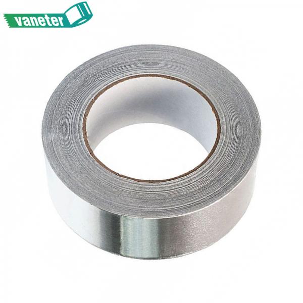 Quality Silver Color Foil Backed Insulation Tape Multi Purpose Foil Tape Weather Resistance for sale
