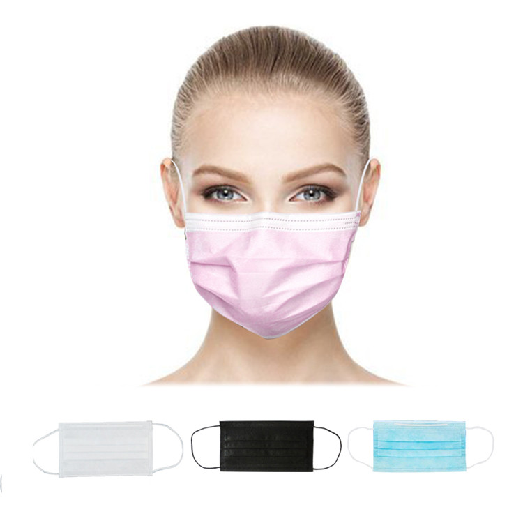 China Anti Dust Disposable Earloop Face Mask 3 Ply Protection Non Woven Face Mask on sale