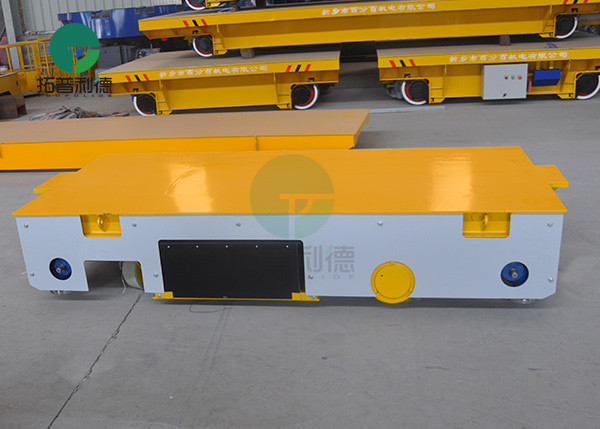 China Manually-Automatically Guided Vehicle Trackless Motorized Transfer Trolley For Material Handling on sale