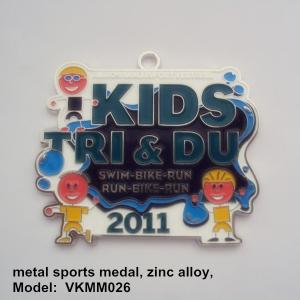 Wholesale Designer Kids sports souvenir medals,custom kids commemorative medals for run swim events, from china suppliers
