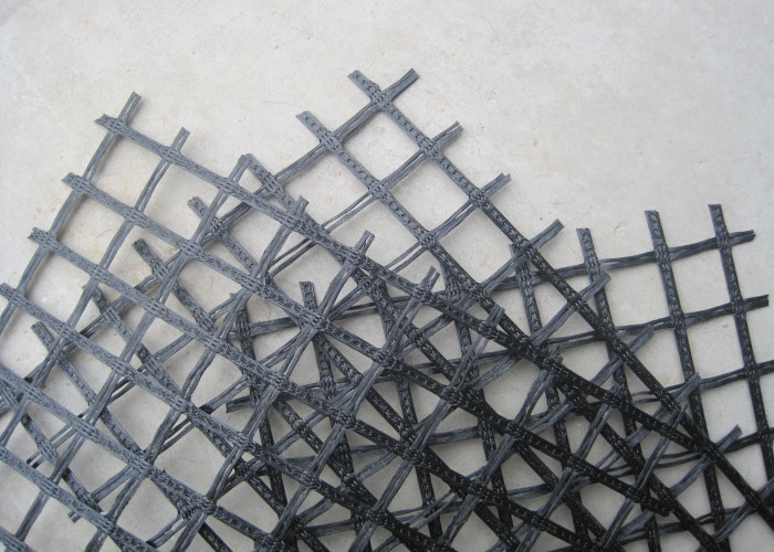 Wholesale Durable Warp Knitted Polyester Geogrid 20KN/M for Asphalt Wall from china suppliers