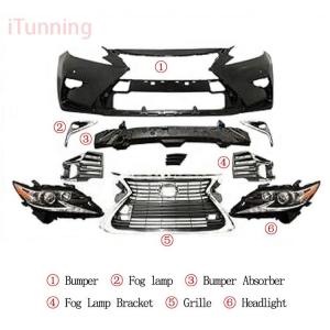 Wholesale Plastic Vehicle Bumper Parts Lexus ES From 2013 To 2016-2018 Type Bodykit Headlight Headlamp from china suppliers