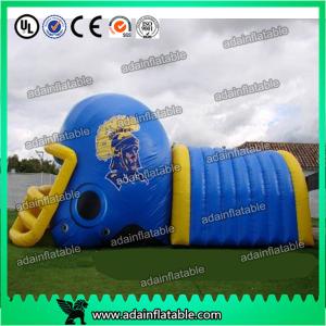 Wholesale Colorful PVC Inflatable Helmet Tunnel / Inflatable Football Helmet Tunnel from china suppliers
