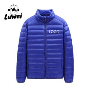 Wholesale Utility Thin Cotton Padded Coat Zipper Stand Collar Down Puffer Jacket For Men from china suppliers