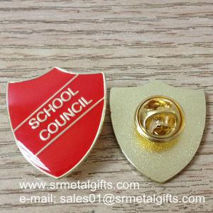 Wholesale Die struck enamel lapel pin with color filled and epoxy coated from china suppliers