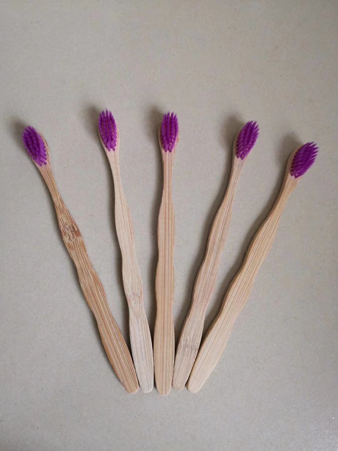 Wholesale Colorful Hotel Bathroom Amenities Bamboo Toothbrush With Different Shape from china suppliers