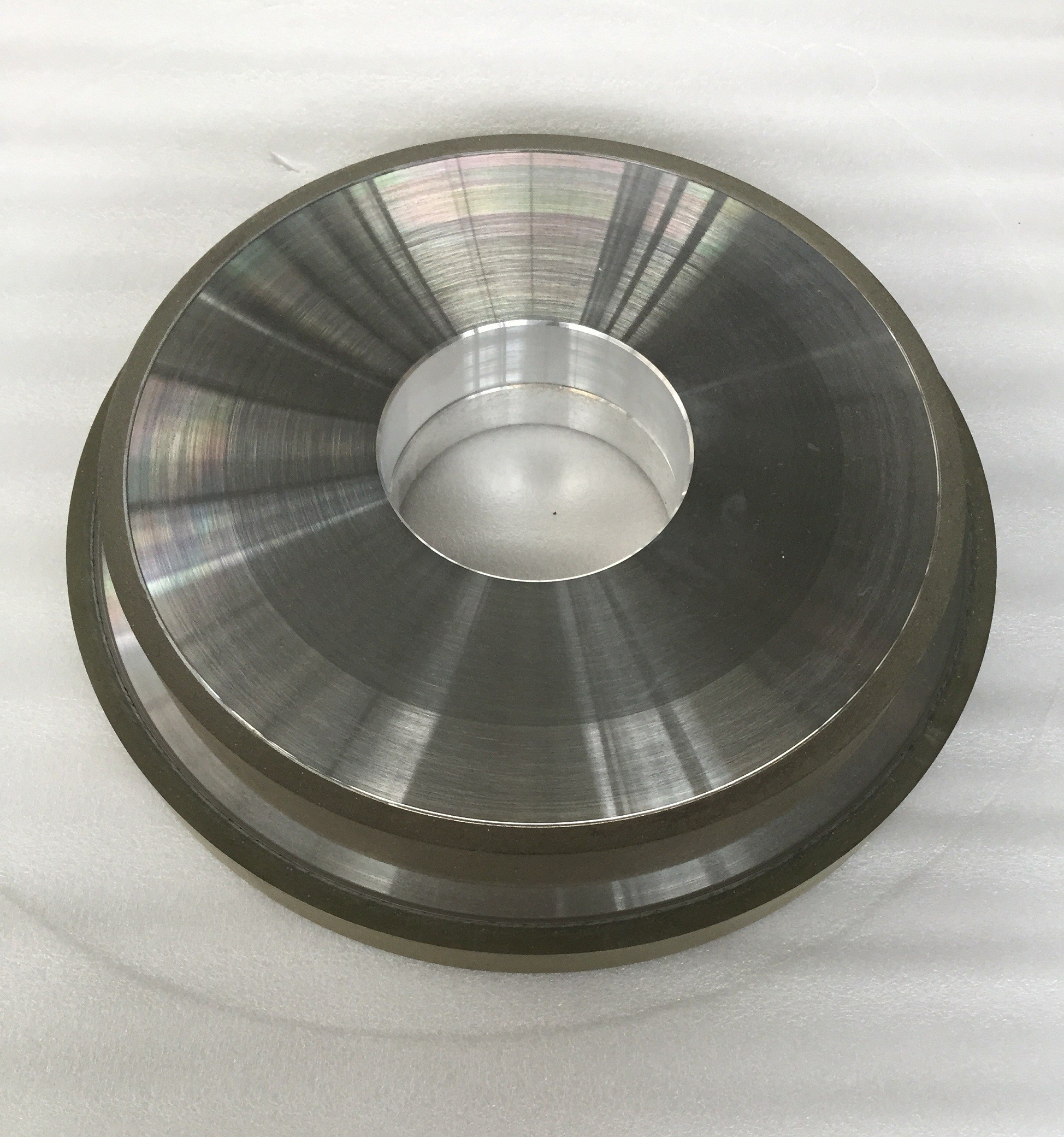 Abrasive Grit Resin Bonded Diamond Grinding Wheels Flat CBN Hole 127mm Width 10mm