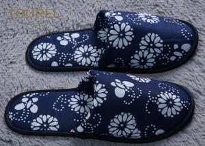 Wholesale Anti Bacterial And Non Slip Disposable Hotel Slippers Linen Peep Toe from china suppliers