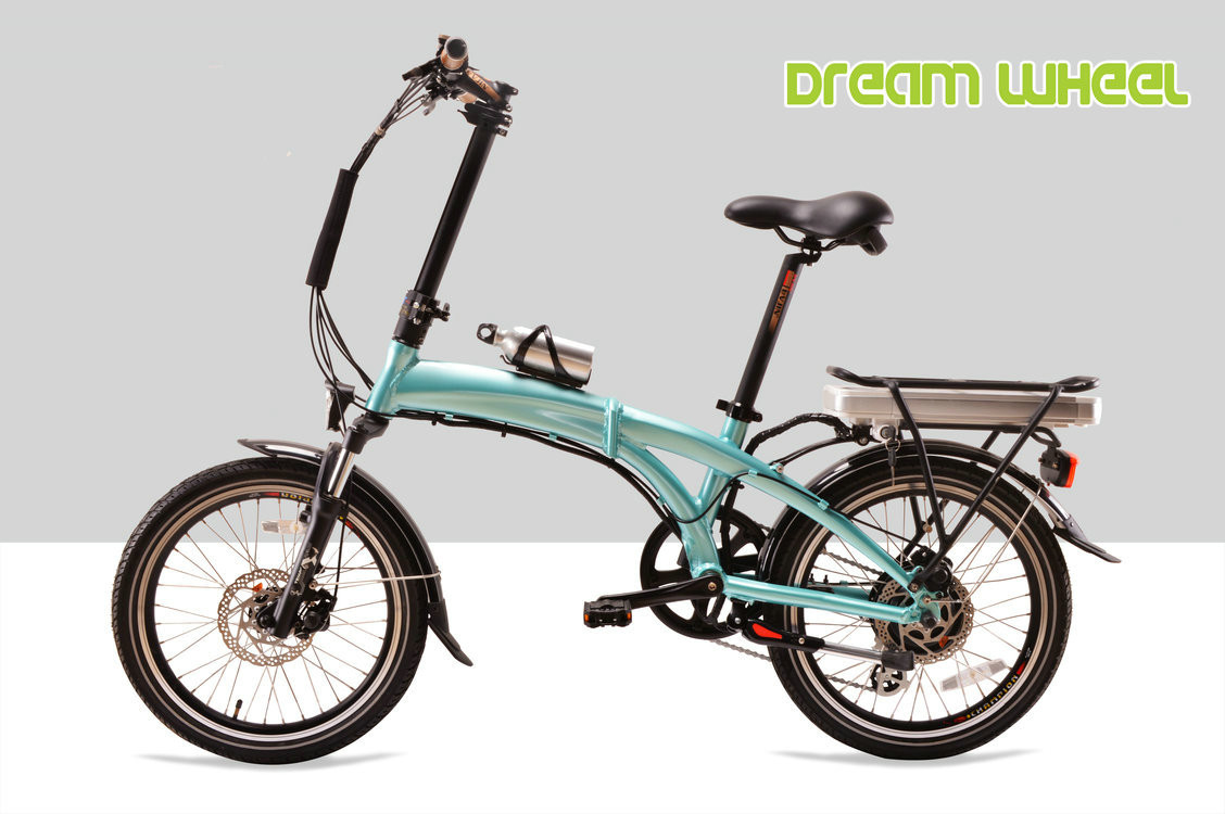 Wholesale 32km/h Electric Folding Bike , Electric Folding Bicycle With Pedal Assist System from china suppliers
