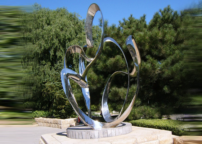 Custom Size Stainless Steel Sculpture For City Decoration OEM / ODM Acceptable