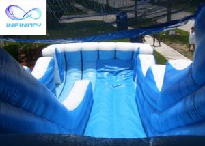 Wholesale Commercial 6.5 Meters High Blue Wavy Inflatable Water Slide For Outdoor Summer Fun from china suppliers