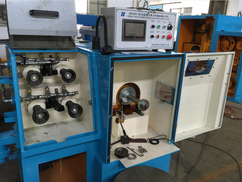 Quality AC 3 Phase Motor Super Fine Copper Wire Drawing Machine Low Power Consumption for sale
