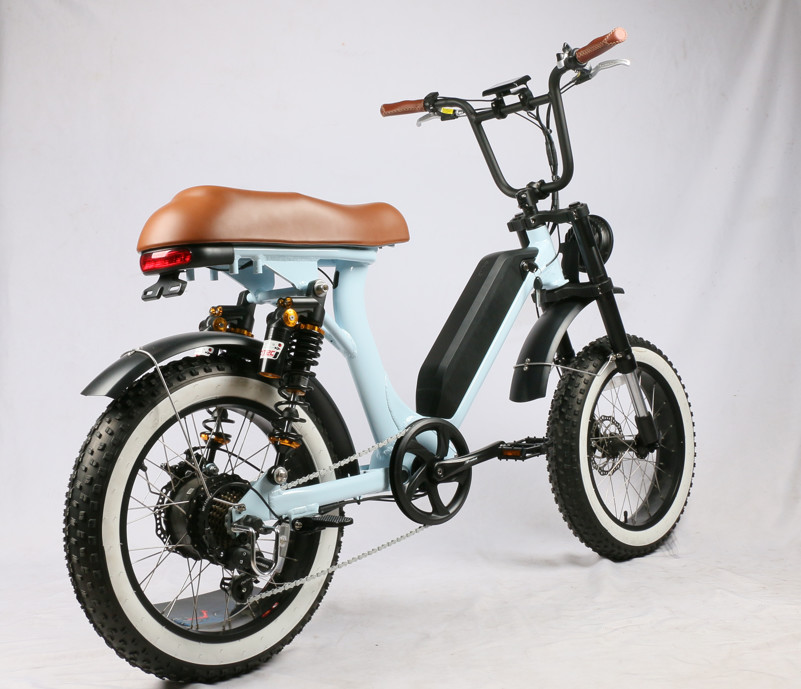 Wholesale 48V 500W 2022 Electric Fat Tire Bike, new design, fat tire, powerful 8 fun motor, both suspension from china suppliers