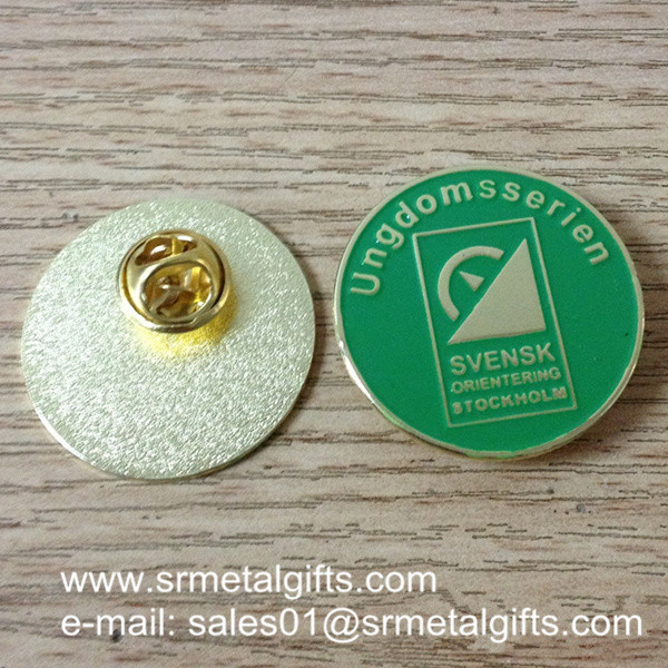 Wholesale Custom enamel lapel pin with butterfly clutch, China pin factory from china suppliers