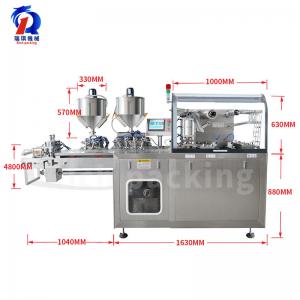 China Dpp 160L Liquid Pack Blister Packaging Machine , Liquid Filling And Sealing Packing Machine on sale