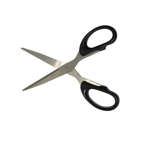 Quality 7" Overall Length ESD Scissors Black Conductive ABS Handle Stainless Steel Blade for sale