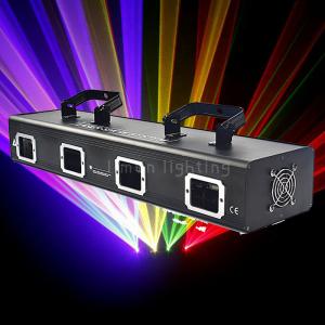 Wholesale Small Power 4 Lens Four Head RGBY Multi Color Beam DJ KTV Laser Light Projector from china suppliers