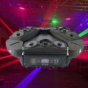 Wholesale Unlimited Rotation 9 Eyes RGB Laser Spider Beam Moving Head Lights DMX from china suppliers