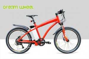 Wholesale Red 38km/h Electric Pedal Assist Mountain Bike 48V 500W Gear Motor from china suppliers