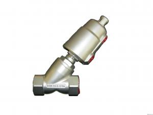 Wholesale Large Flux Stainless Steel 16 Bar Pneumatic Angle Seat Valve from china suppliers