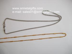 Wholesale Costume jewelry stainless steel curb chain necklace and bracelet set from china suppliers