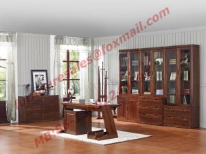 Wholesale High Quality Solid Wooden Material Bookcase Set in Study Room from china suppliers