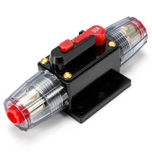 Wholesale 50A 50AMP Car Audio Circuit Breaker Inline Fuse Holder for 12V System Protection from china suppliers