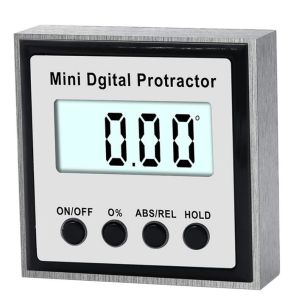 Protractor Digital Inclinometer 0-360 Stainless Steel Digital Bevel Box Angle