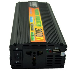 Power Inverter 2000W power inverter Car Vehicle USB DC 12V to AC 220V Adapter