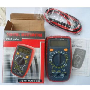 DT33D AC DC Voltage LCD Digital Clamp Multimeter Electronic Tester With Blue