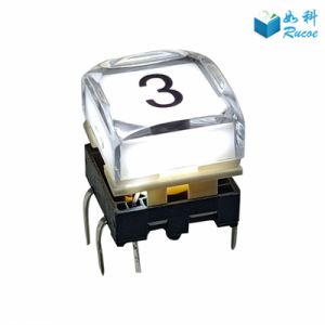 Buy cheap 12*12mm illuminated LED Broadcast Style Buttons from wholesalers