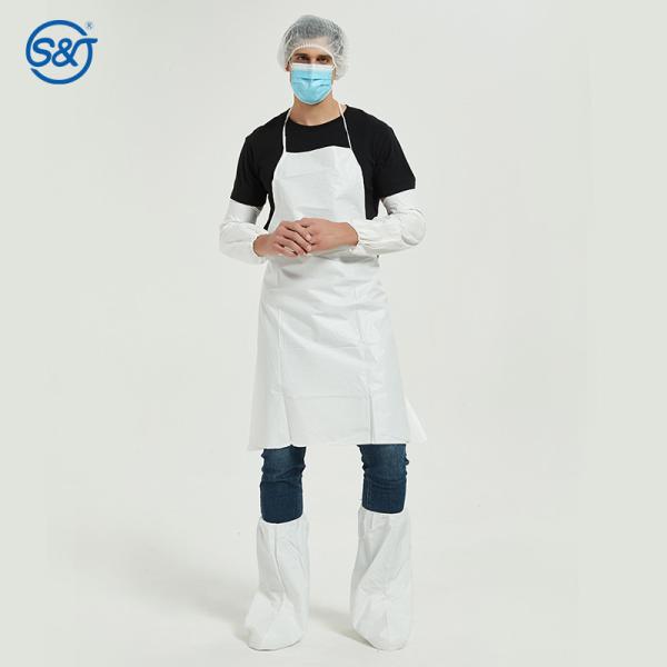 Tear Abrasion Resistant Disposable Protective Apron Microporous Film Laminated
